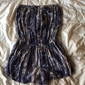 Strapless romper